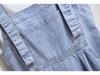 Женский джинсовый комбинезон-юбка с воротником «кукольный» для миниатюрных - Уникальная мода Весна 2026