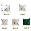 Soft Fluffy Holiday Pillowcase Xmas Tree Throw Pillow Cover Home Decor Plush Cushion Cover  Bedroom