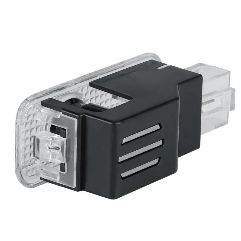 2Pcs LED Car Door 3D Projector Courtesy Lamp Ghost Shadow Light For VW Passat B5 B5.5 2000-2010 Touareg 7L Phaeton Accessories