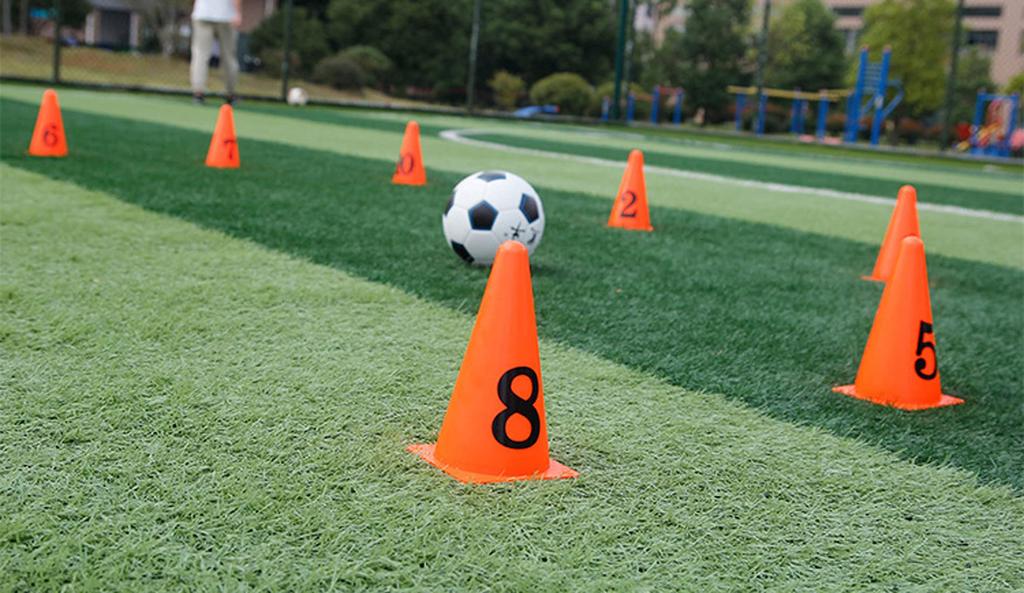 [narunaru] Marker Cones with Numbers, Set of 10, for Soccer, Track and Field, Training, and Marking
