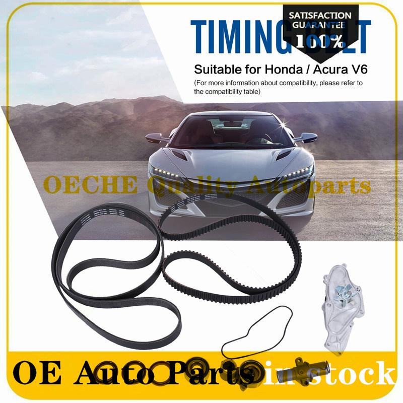 56992-RV0-A05 9Pcs New Timing Belt + Water Pump Kit For Honda Odyssey Pilot Accord Aacura RL MDX TL56992-RV0-A05 56992 RV0 A05