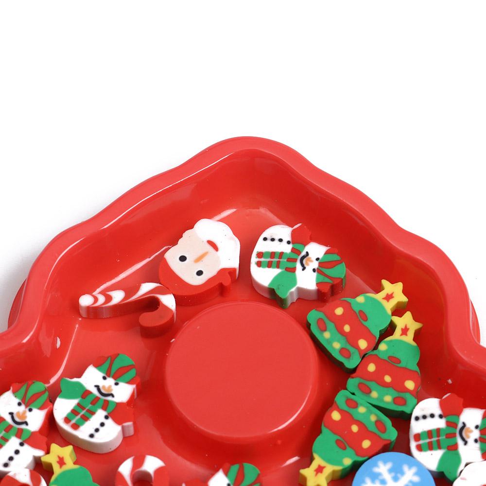 Diy Stationery Gift Student Supplies Christmas Style Rubber Animal Cartoon Shape Pencil Eraser