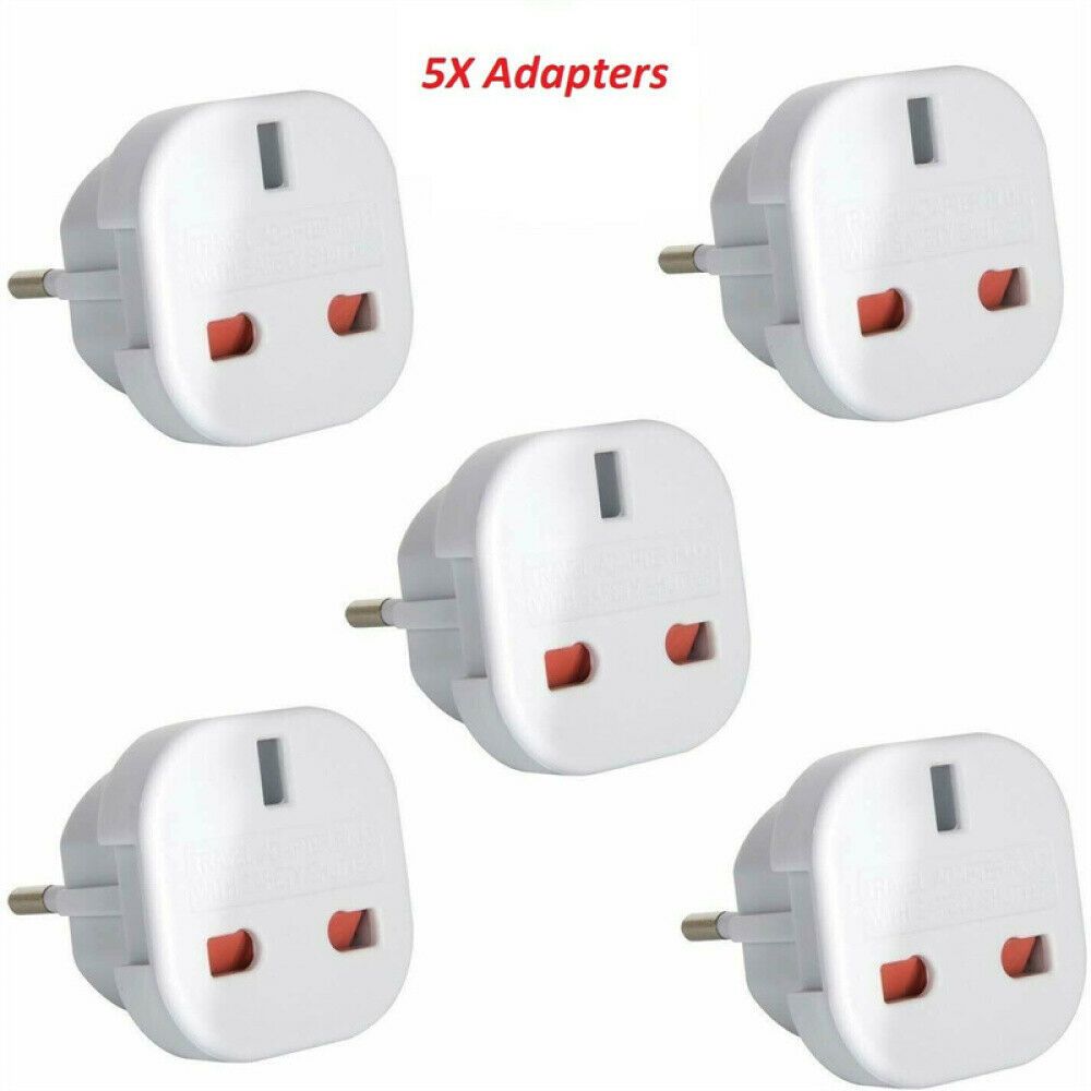 Universal Power Charger Wall Socket UK to EU Converter Travel Adapter Outlet Connector Socket Plug