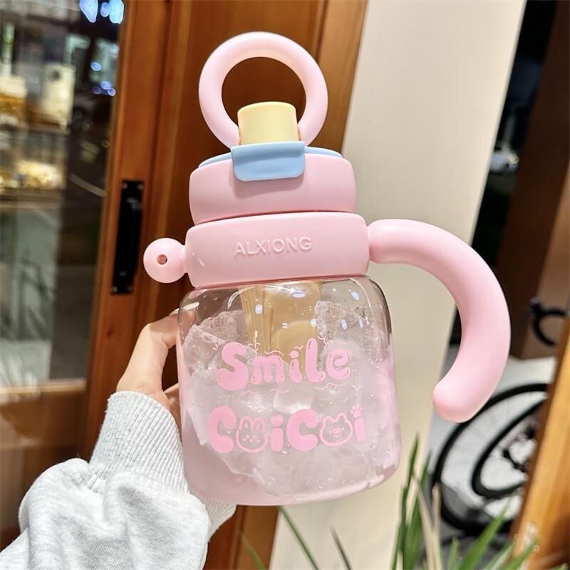Zhiyue Large Capacity Dual-Drink Water Bottle with Straw