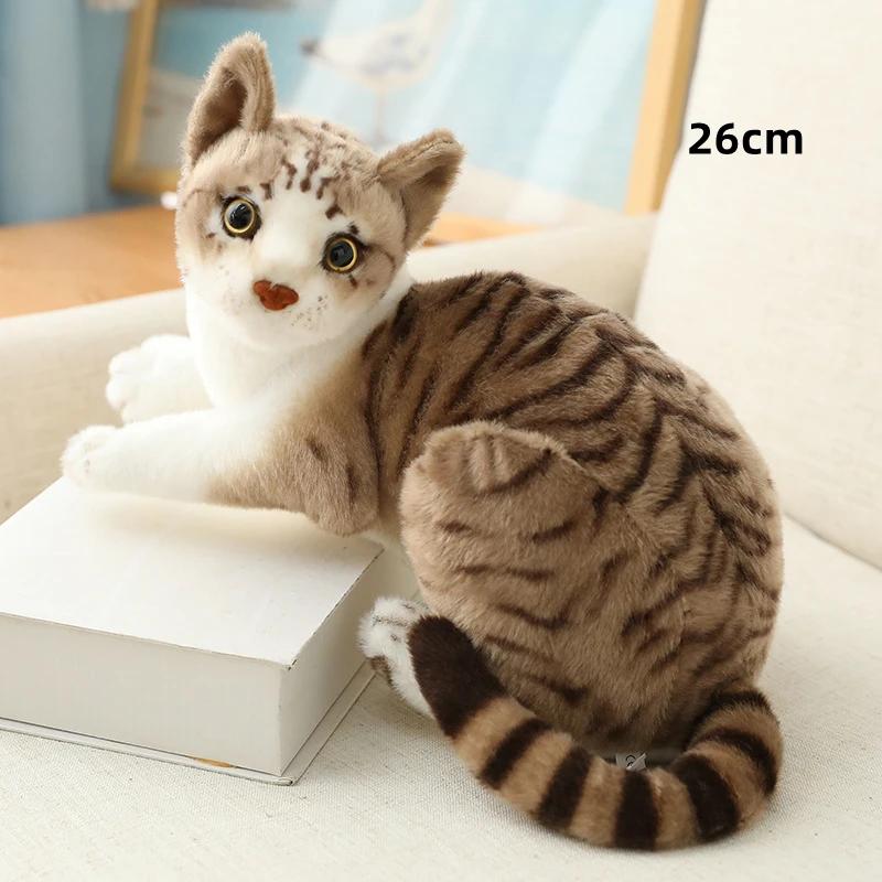 1 шт., имитация кошки, игрушка Peluches, мягкая игрушка для питомца, куклы-кошки, плюшевые игрушки для детей, украшение на день рождения