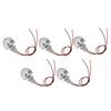 5 Pack 1W LED Deck Lamp DC 12V Mini Embedded Spotlight Low Voltage Landscape Well Lights  Walkway