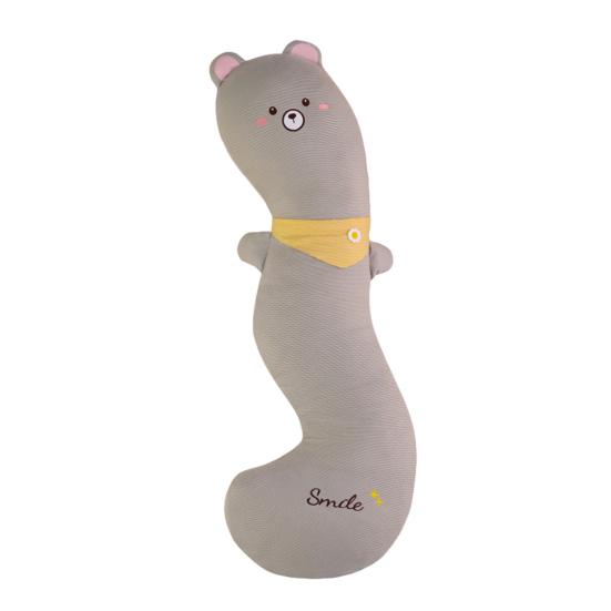 Long Body Pillow Ergonomic Curve Pillow Cute Side Sleeping Support Soft Animal Shapes Plush Doll for Kids Adult