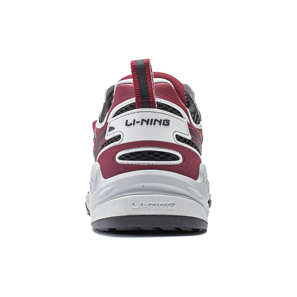 Li-Ning Flash Star 2 CF Series Удобные универсальные нескользящие износостойкие низкие повседневные туфли мужские кроссовки черные серые красные AGLT171-1