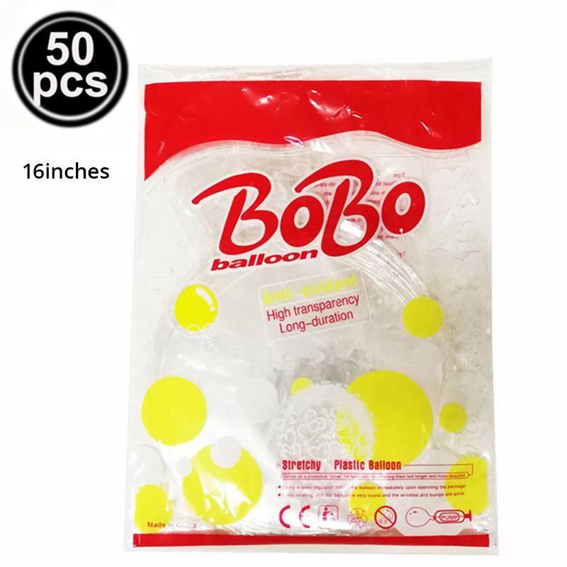 50 шт 11 дюймов 12 дюймов 16 дюймов надувные шары Бобо прозрачные шары пузырьковые шары свадьба день рождения вечеринка украшения
