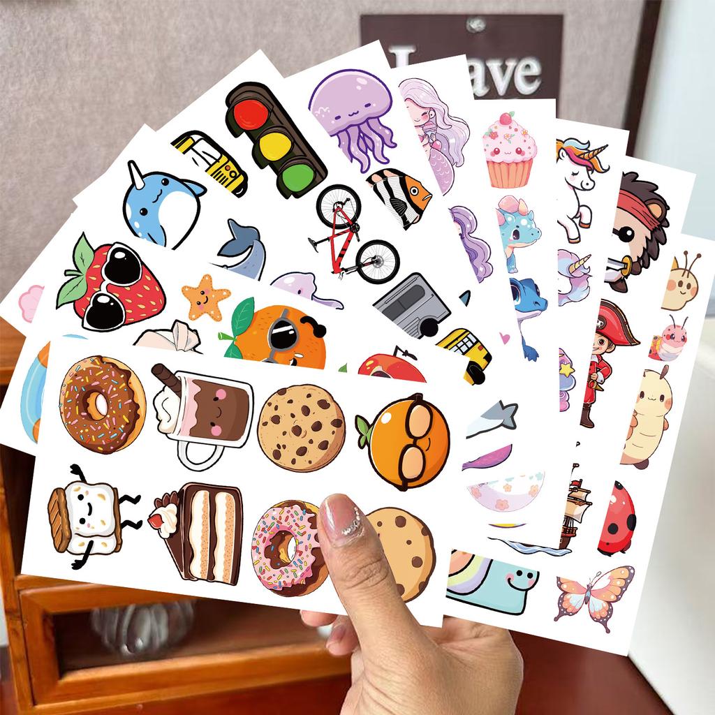 New Mixed Children's Tattoo Stickers Waterproof Party Gift Funny Face Stickers