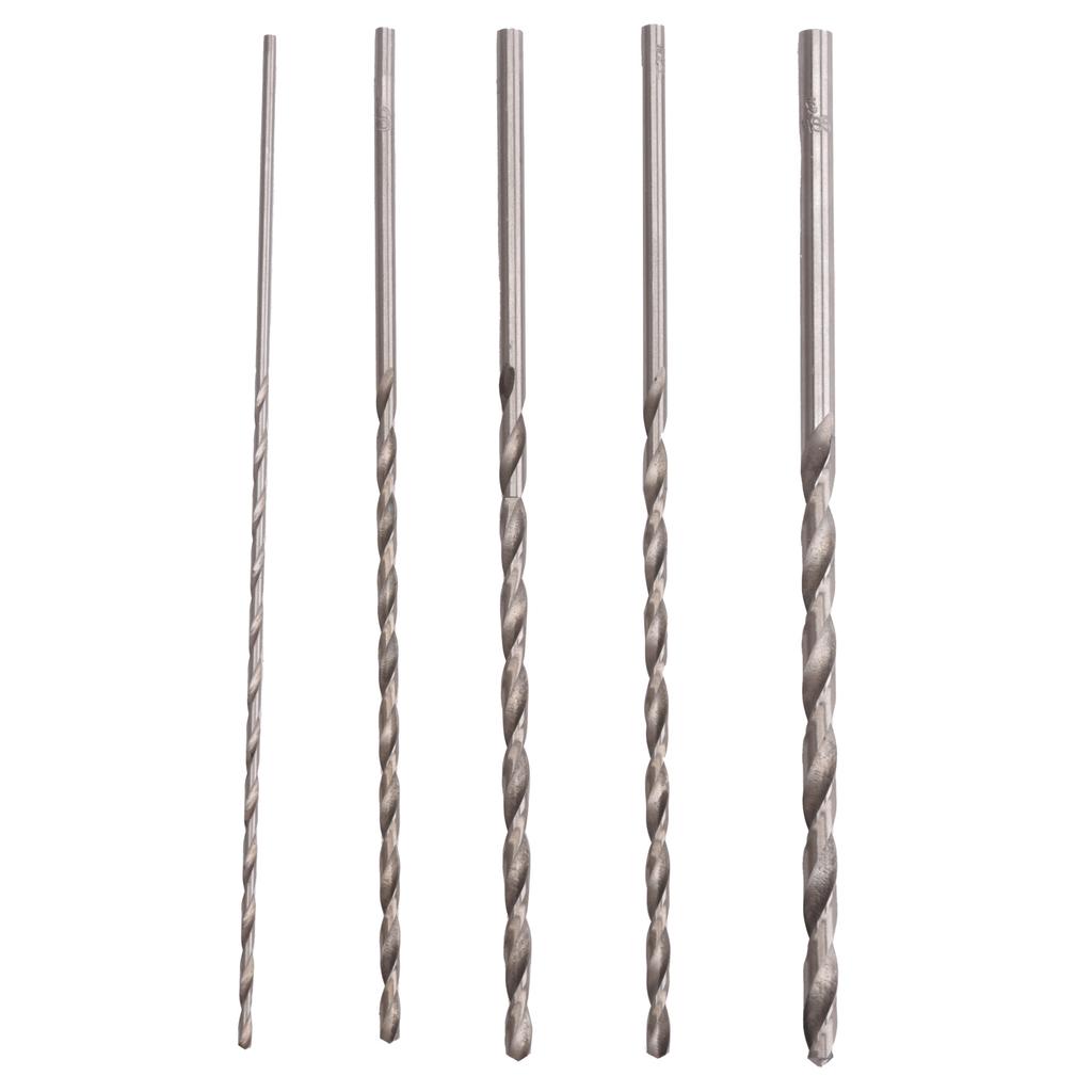 Premium-5Pcs Extra Long 150Mm HSS Twist Drill 2Mm 3Mm 3.5Mm 4Mm 5Mm Straigth Shank Auger Wood Metal Drilling Tools Drill Bit