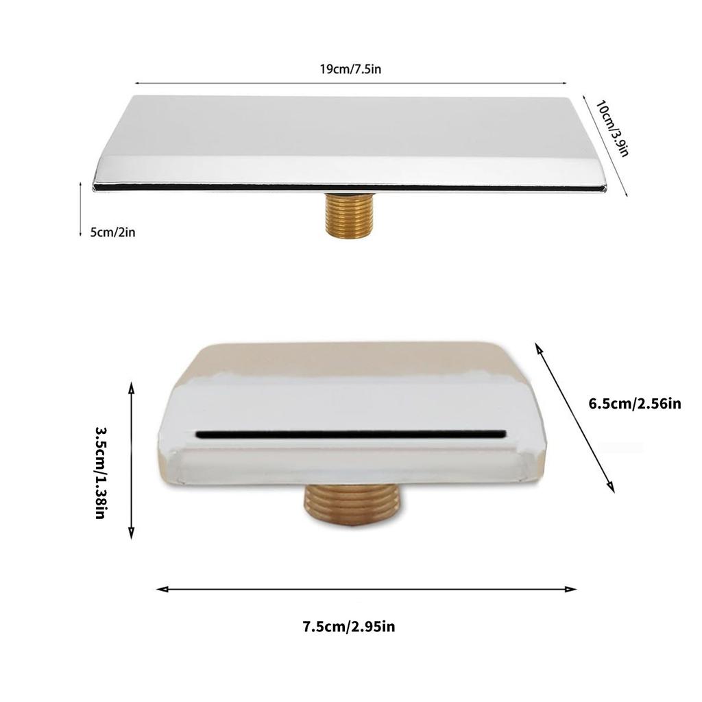 Нержавеющая сталь Бассейн Ванна Водопад Излив для ванны Настенный Водопад Выход воды Насадка Водопад для бассейна Фонтан