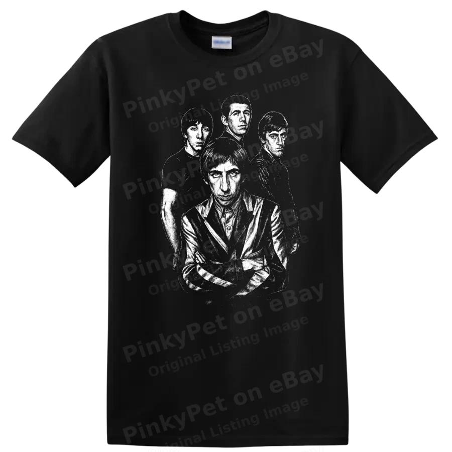 The Who Band Members Daltrey Townshend Entwistle Moon Portrait T Shirt Rock Tee