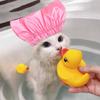 Elastic Universal Adjustable Cat Bathing Cap Ear Prevention Cover Dog Shower Cap Dog Accessories