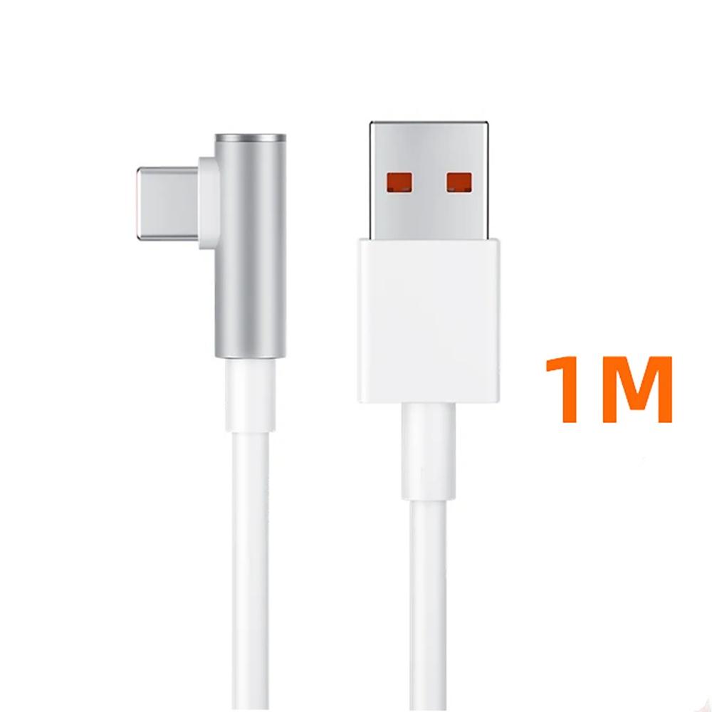 120 Вт 90-градусный кабель 6A Type C сверхбыстрая зарядка для Xiaomi 14 Ultra Poco Redmi 90° колено быстрая зарядка кабели для передачи данных аксессуары