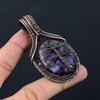 Tree Of Life Charoite Gemstone Pure Copper Wire Wrapped Handmade Jewelry Pendant For Gift