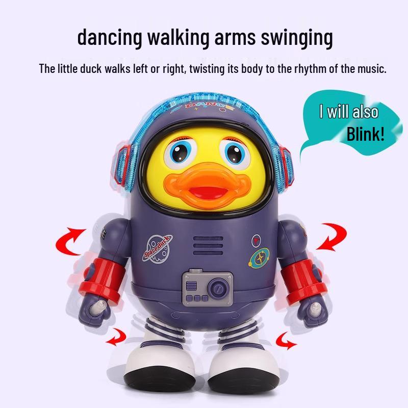 Electric Dancing Astronaut Duck Toy - Singing Robot for Babies & Toddlers (3-12 Months)