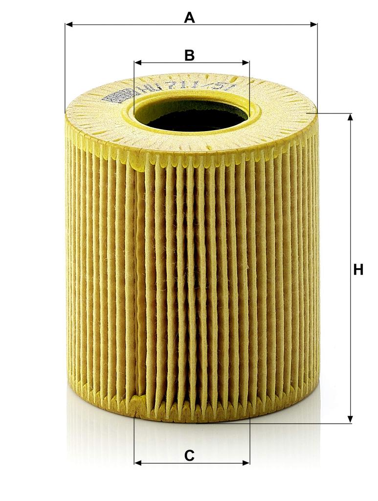 MANN FILTER Масляный фильтр CITROEN / PEUGEOT / BMW MINI HU711/51x