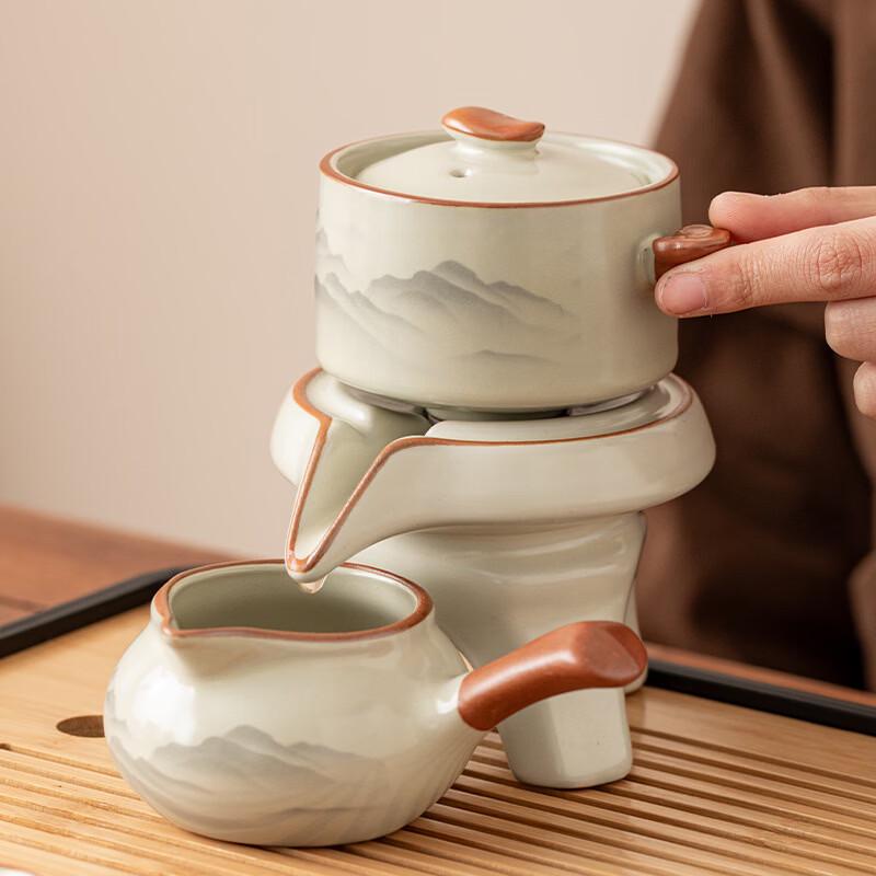 Ru Kiln Automatic Ceramic Tea Set