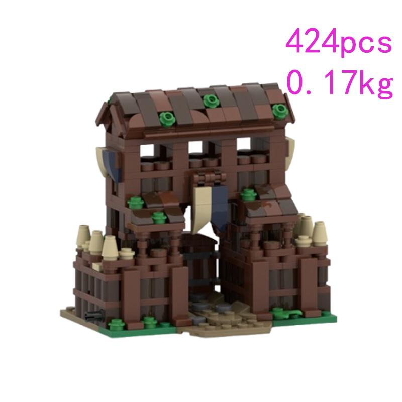 Товар MOC-223085 216945 Замок DIY Сборка из Мелких Деталей Строительные Блоки Головоломка Модель Набор Подарков Украшение