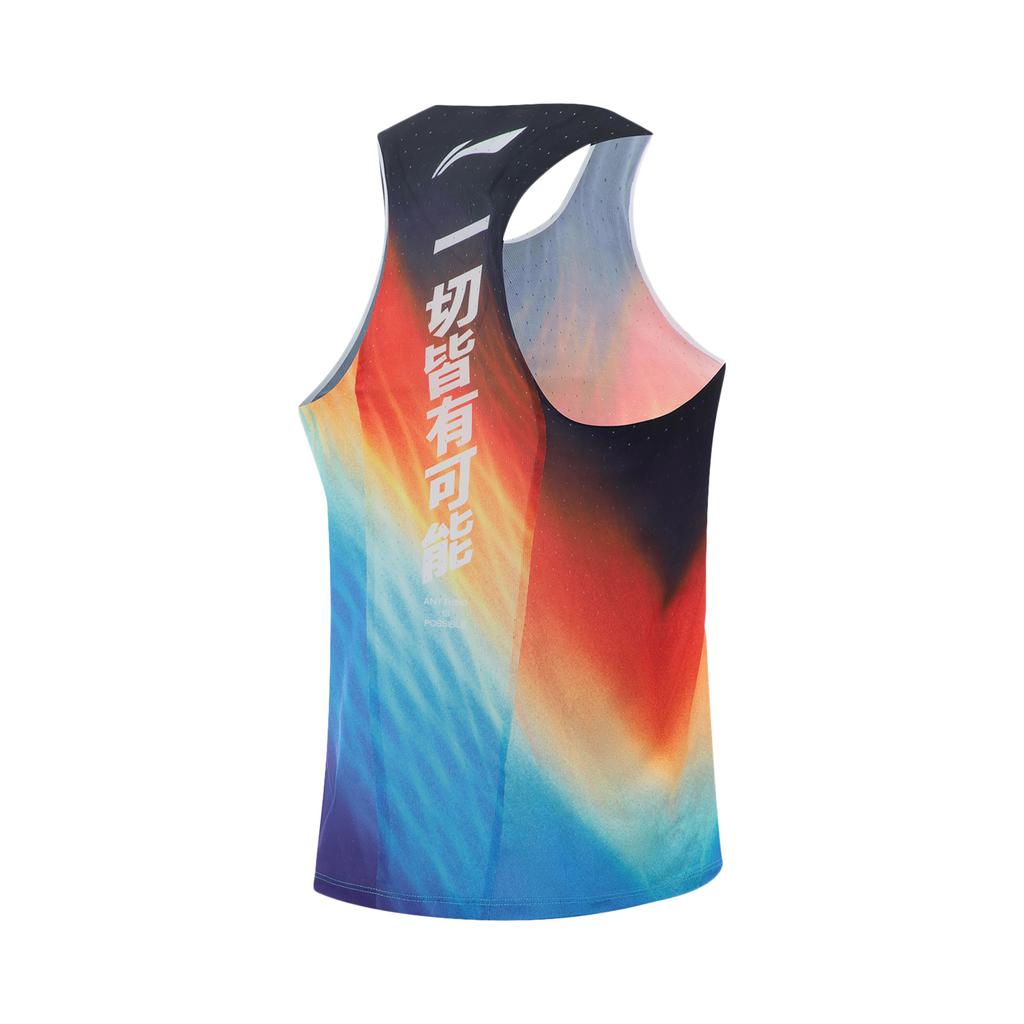 Мужской топ-майка Li Ning Dragon Sparrow Синий Красный AAYV123-16