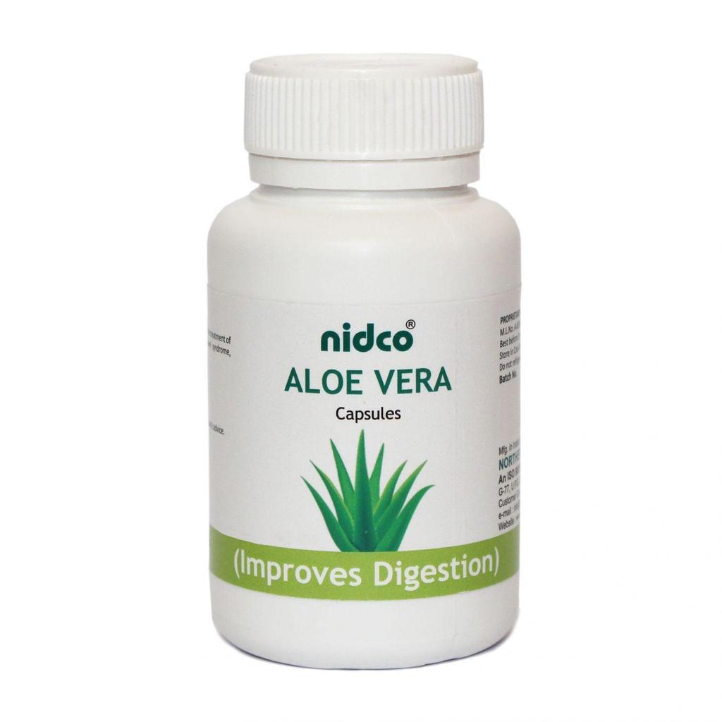 Aloe Vera (60 Caps, 250 Mg), Aloe Vera Nidco