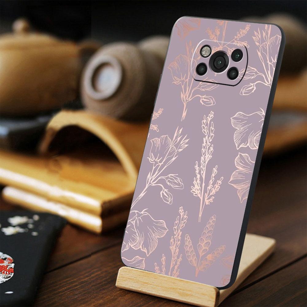 Роскошный художественный принт из золотой фольги для Xiaomi POCO 11T 10T F4 GT X3 NFC F3 X4 M4 Pro 5G 9T M3 MI 11 lite Back Celular Funda