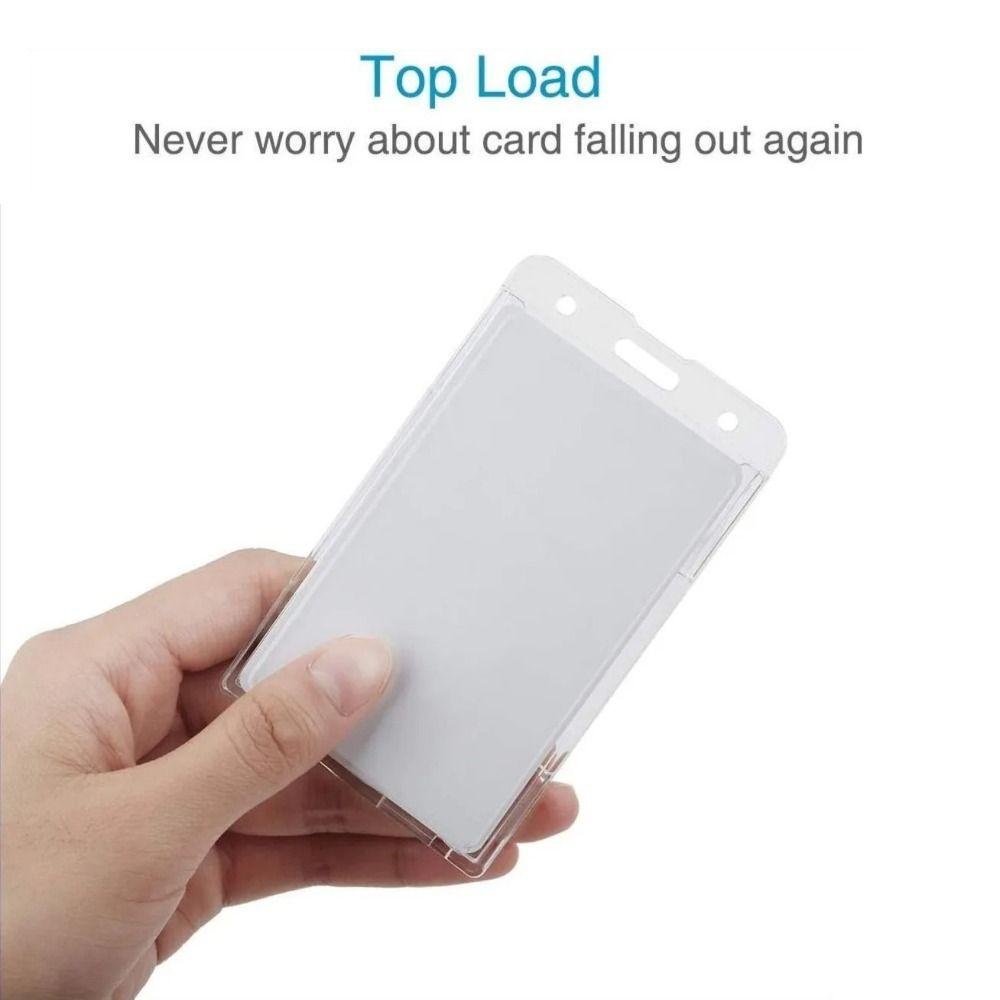 Держатель для бейджа с катушкой для бейджей, растягивающийся, с двумя отделениями для карт, для офисных работников