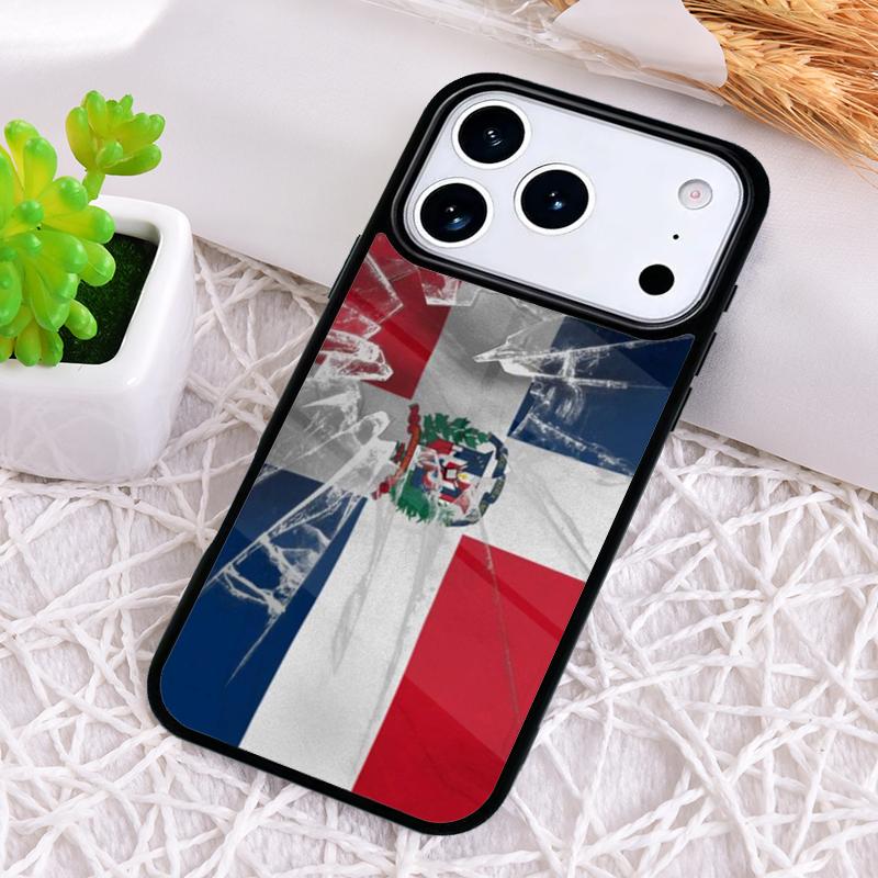 Мягкий чехол для телефона с флагом Доминиканской Республики для iPhone 17 Air 16 15 11 12 14 13 Pro Max Ударопрочный чехол