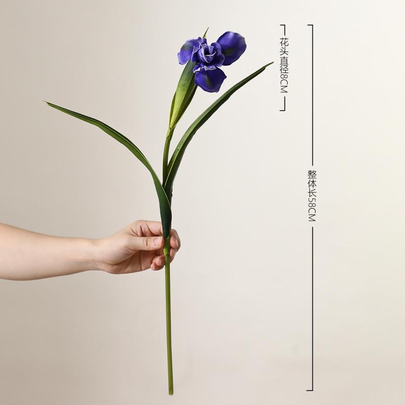 Realistic Pu Irish Iris Flower For Outdoor Events Home Office Decoration Gift