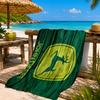 Пляжное полотенце John Deere, Быстросохнущее, Легко ухаживать, Подходит как для фитнеса, так и для пляжного отдыха, Спортивный незаменимый аксессуар