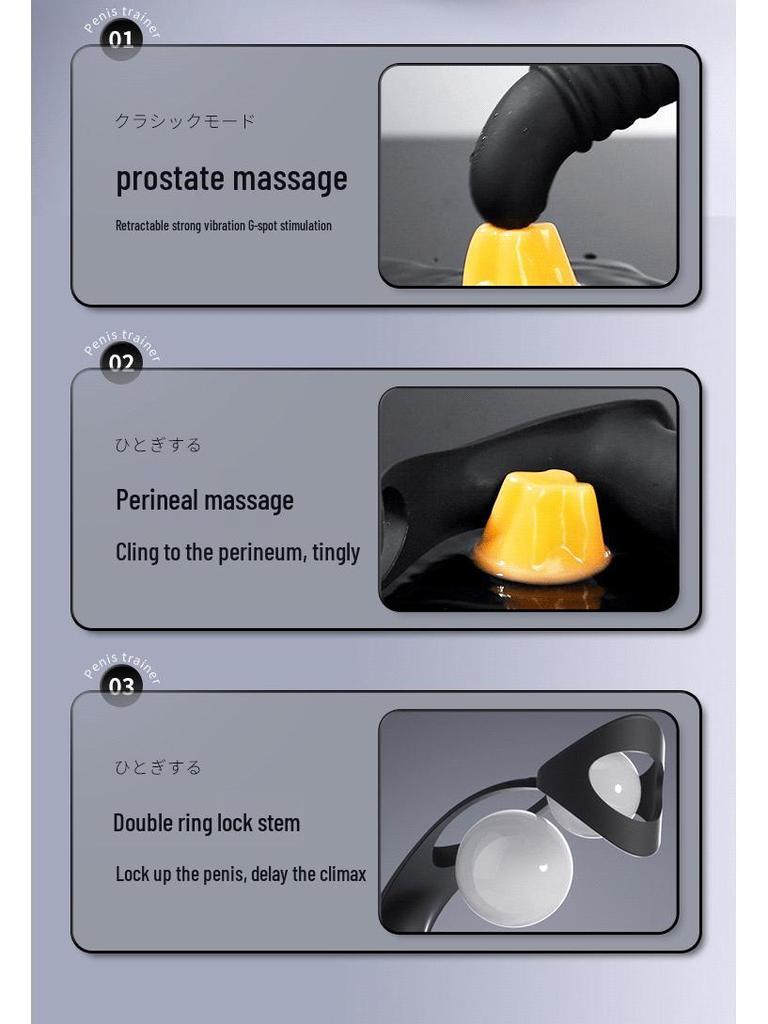 Miji Poison Dragon Drill - Выдвижной массажер простаты с сильной вибрацией, Мужской эротический продукт, 70 штук в коробке.