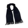 Черный вязаный шарф унисекс