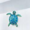 Classic Animal Rhinestone Brooch Jewelry Tortoise Badge Women Turtle Brooches  Shawl