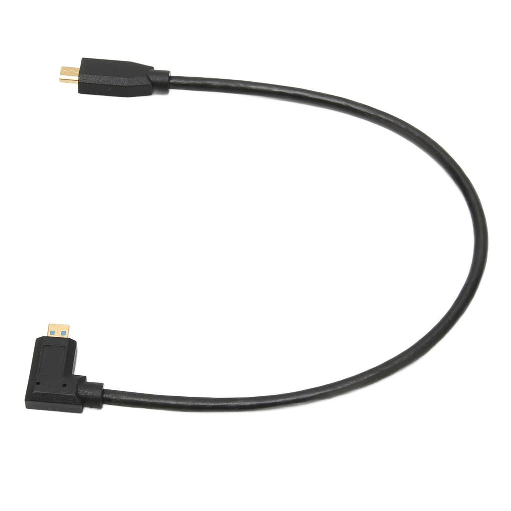 Кабель Micro HD Multimedia Interface 8K 60 Гц, правый угол, Micro HD Multimedia Interface, штекер-штекер, OD 4,0 мм