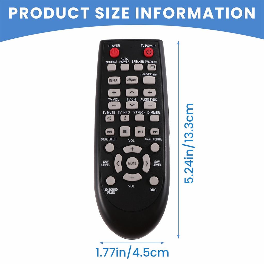 AH59-02547B Пульт дистанционного управления для саундбара Samsung, дальность 10 м, инфракрасный контроллер, замена