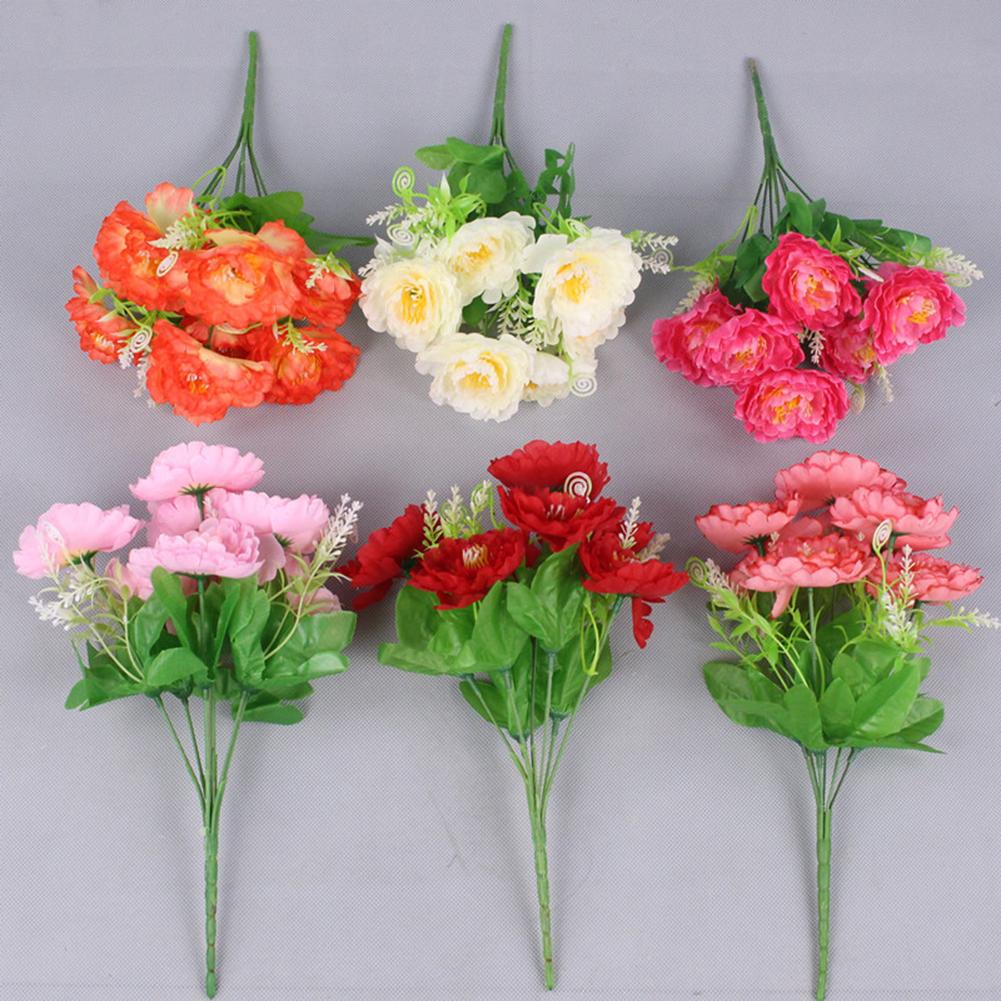 Home Decoration Silk Flowers Manual Measurement Data