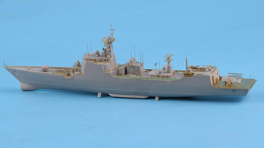 Пластиковые детали для модели эсминца ВМС Китая типа 052C от Tetra Model Works SE Series SE7034 1/700 (для ТР)