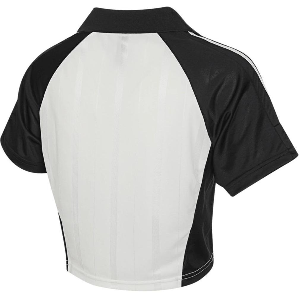 Adidas Рубашка поло с цветными буквами, женская, белая, JC8641