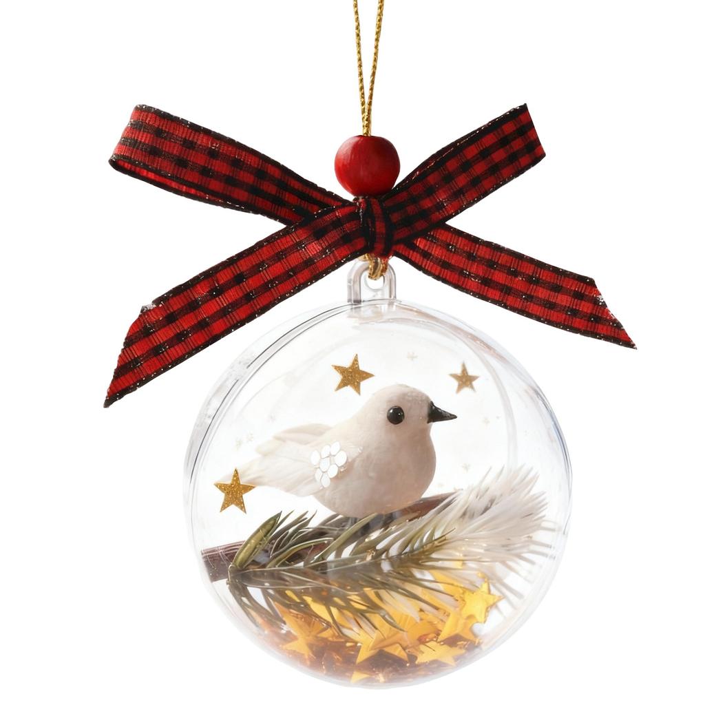 Набор 3D украшений из красного хрусталя, идеально подходящий для рождественских елок, памятных подарков, декора комнаты и пластиковых рождественских шаров