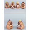 Cute Cartoon Bath Capybara Mini Model Ornament Set For Cute Toy Fans