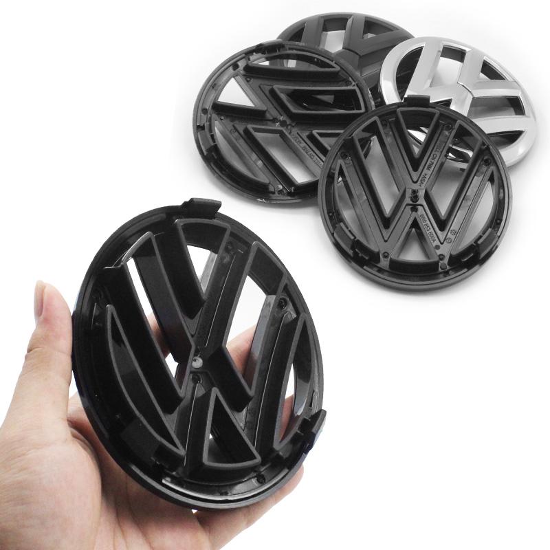 VW GTI GOLF 2026 Hot For VOLKSWAGEN VW Cup Holders 120mm 110mm VW Car Logo Emblem Hood Front And Rear Tail Mark Rear Badge Repla