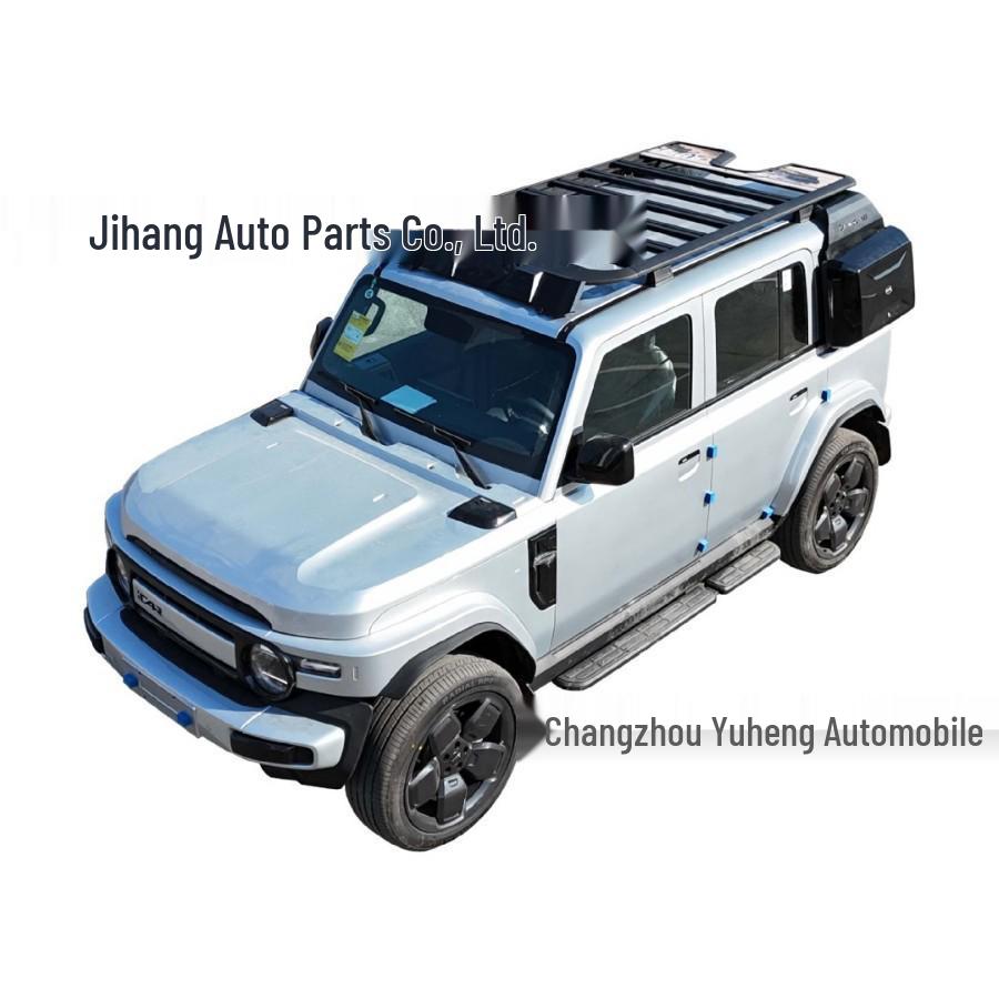 Chery ICAR V23 Roof Guard Kit: Modified Iron & Plastic Spoilers.