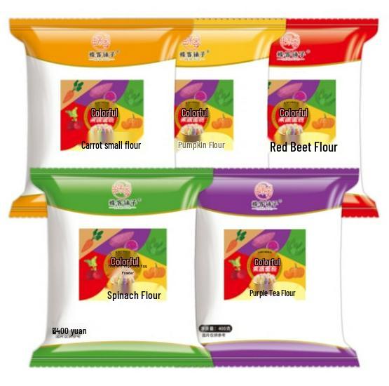 Fruit & Vegetable Flour Noodles: Spinach, Carrot, Pumpkin, Beet, Sweet Potato for Steamed Buns & Pastries