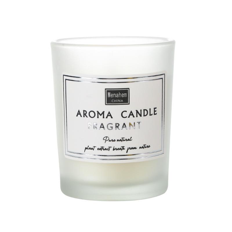 Frosted Candle Glass Aromatherapy Indoor Smokeless Plant Soy Wax Creative Fragrance Gift