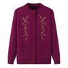 Women's Warm Knitted Cardigan Sweater for Middle-Aged & Elderly