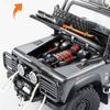 1/24 Land Range Rover Defender 110 Tomb LE Сплав Пикап Модель автомобиля Литые под давлением Внедорожники Модель автомобиля Звук Свет Детская игрушка Подарок