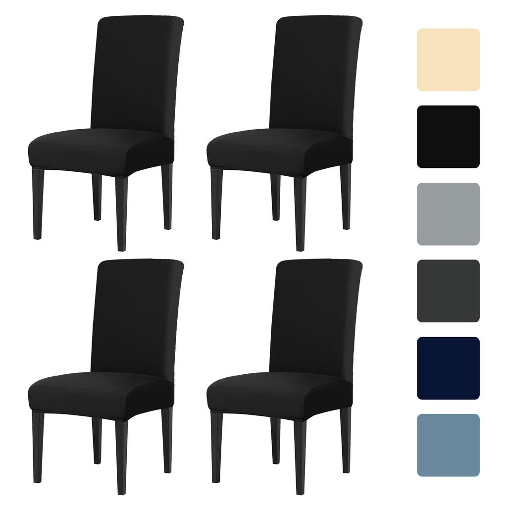 Чехол для стула в столовой, набор из 8/4, высокоэластичный съемный нескользящий чехол для сиденья для домашней вечеринки, свадьбы, церемонии в отеле