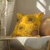 Sunflower Pattern Cushion Cover Soft Short Plush Pillow Cover Smooth Cozy Texture Aesthetic Cushion Case Home Decor