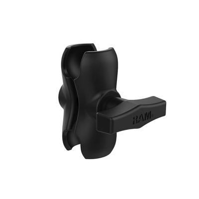 RAM MOUNTS Малый двойной шарнир для и другого 1,5" рычаг, (алюминий), Черный, Мотоциклы, Велосипеды, GoPro, Смартфоны, Автомобили, (RAM-201UB)